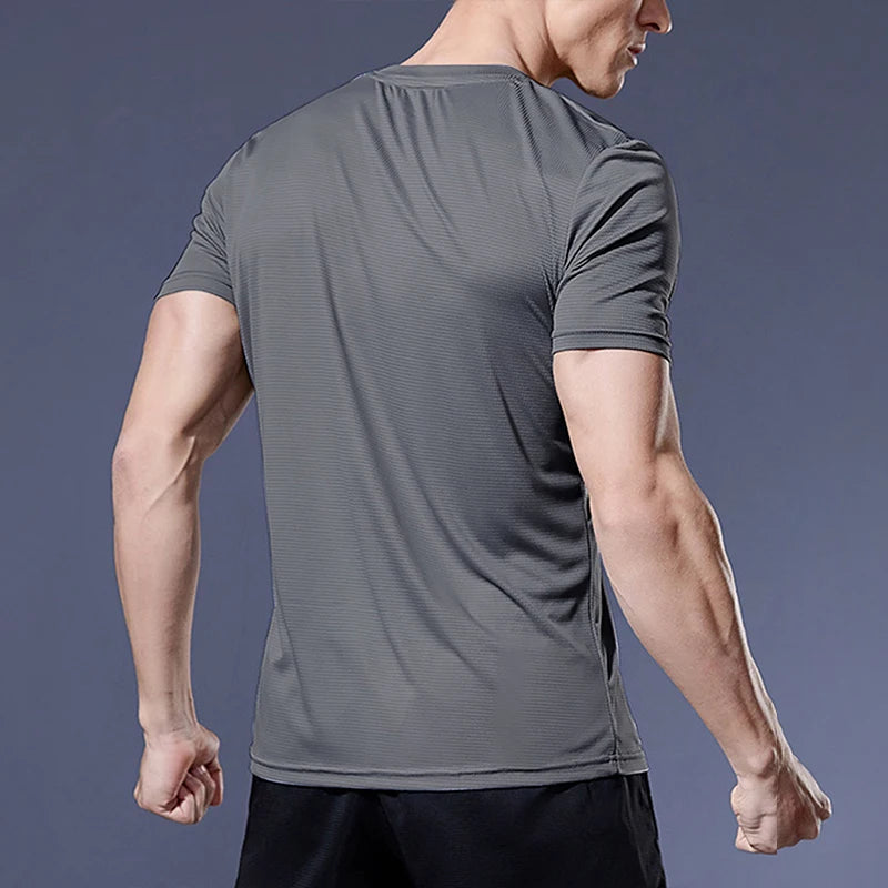 Running Shirts Soccer Shirts Men's Jersey Sportswear Mens Jogging T-Shirts Quick Dry Compression Sport T-Shirt Fitness Gym